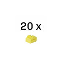 Lindy RJ-45 Port Blockers (Without Key) - Pack of 20, Yellow