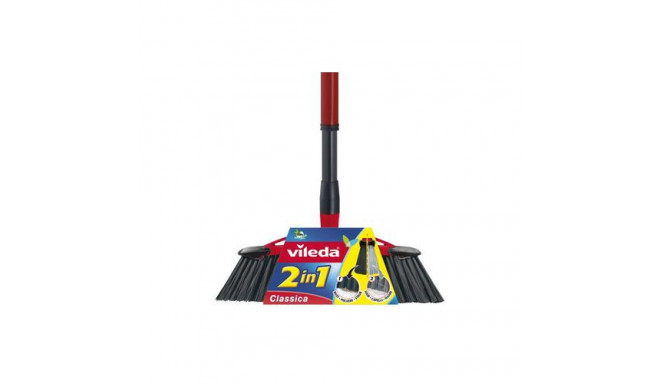 Vileda 143783 broom Indoor Soft / Hard bristle Polyethylene terephthalate (PET) Black, Grey, Red