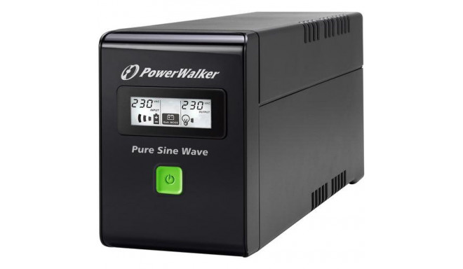 PowerWalker VI 600 SW uninterruptible power supply (UPS) Line-Interactive 0.6 kVA 360 W 2 AC outlet(