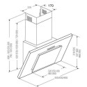 Akpo WK-4 Nero Eco 60 Wall-mounted Black 300 m³/h