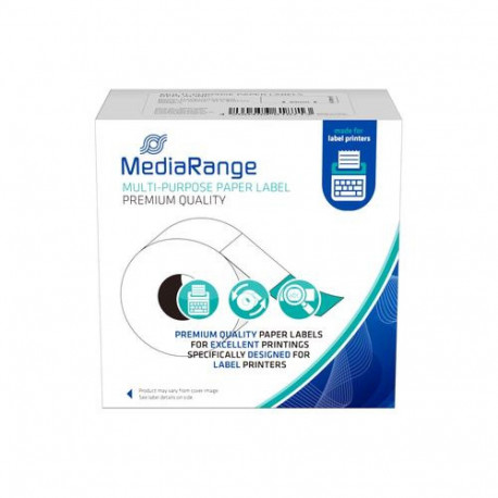 MediaRange Multi-purpose paper labels, for label printers using Dymo® 11356/S0722560, removable adhe