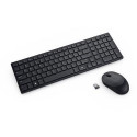 DELL KM555 keyboard Mouse included Universal RF Wireless + Bluetooth QWERTY US International Black