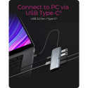 HUB IB-DK4022a-CPD 6in1, HDMI,USB,PD