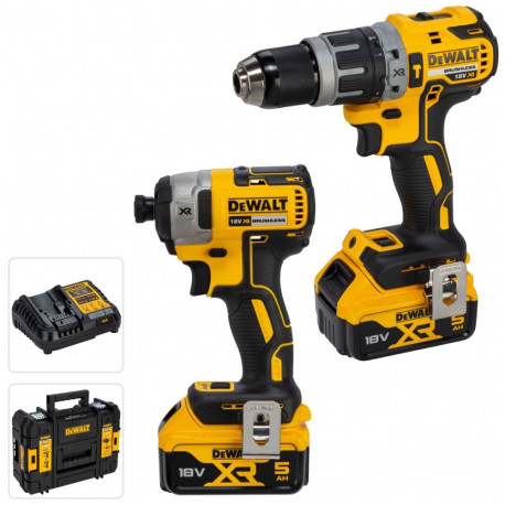 POWER TOOL COMBO KIT DEWALT DCK266P2T (DCD796+DCF887) 2X5 0AH 18V