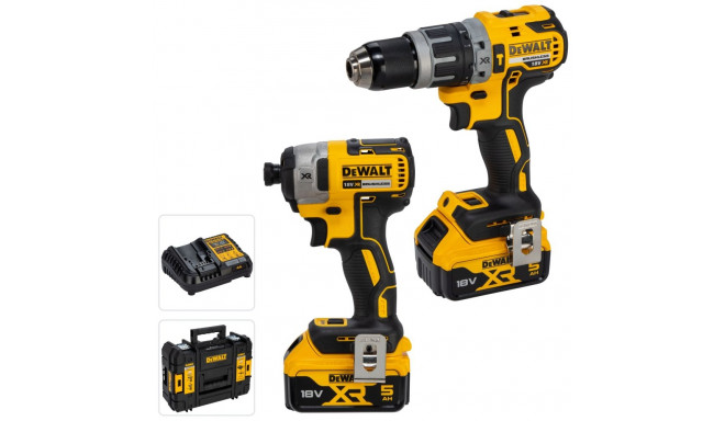 POWER TOOL COMBO KIT DEWALT DCK266P2T (DCD796+DCF887) 2X5 0AH 18V