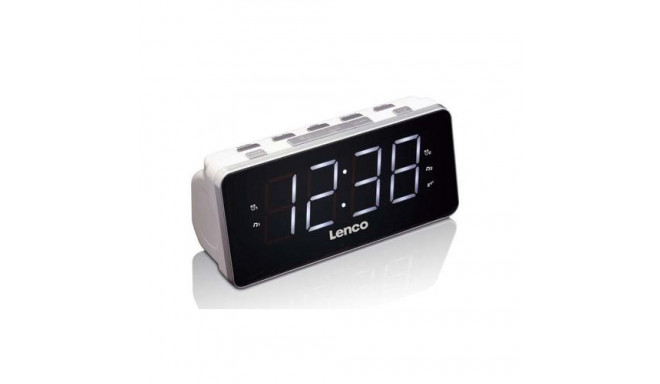 Lenco CR-18 radio Clock Digital Black, Silver