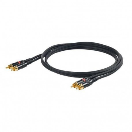 Proel CHLP250LU3 audio cable 3 m 2 x RCA Black
