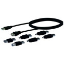Schwaiger CAUSET531 USB cable USB 2.0 USB A Black