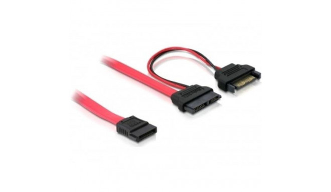 DeLOCK , 0.5m SATA cable Red