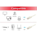 Equip Cat.6A U/UTP Patch Cable, 5.0m, White