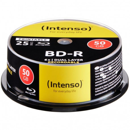 Intenso 5101124 blank Blu-Ray disc BD-R 50 GB 25 pc(s)