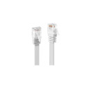 Lindy 0.3m Cat.6 U/UTP Flat Cable, White