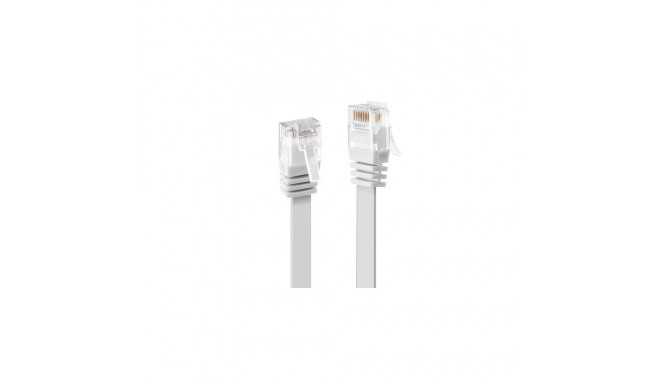 Lindy 0.3m Cat.6 U/UTP Flat Cable, White
