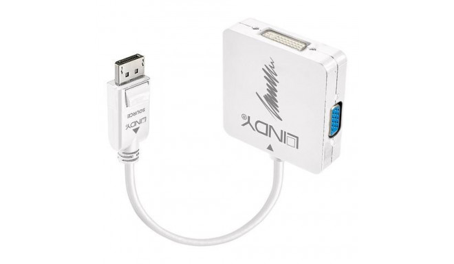 Lindy DisplayPort 1.2 to HDMI 1.4, DVI and VGA Active Converter