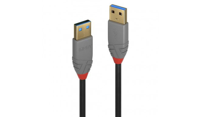 Lindy 0.5m USB 3.2 Type A Cable, 5Gbps, Anthra Line