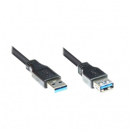 Alcasa 2711-S01 USB cable USB 3.2 Gen 1 (3.1 Gen 1) 1 m USB A Black