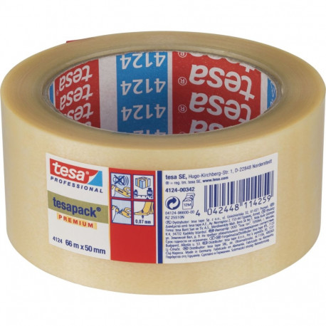 Tesa Packaging Tape 66m x 50mm PVC brown 04124