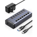 UGREEN USB-C–7-portiline USB-A 3.0 jaotur DC 12V EU