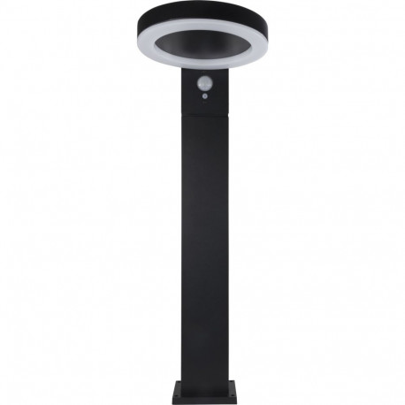 REV LED Solar Light Round black