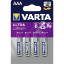 10x4 Varta Ultra Lithium Micro AAA LR 03 Patareid
