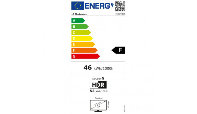 LG UltraGear 45GX90SA-B - 240Hz | UWQHD | 45'' | OLED | 0,03ms