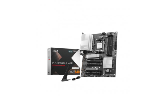 Mainboard|MSI|AMD B840|SAM5|ATX|Memory DDR5|Memory slots 4|5xPCI-Express 16x|2xM.2|1xHDMI|1xAudio-In
