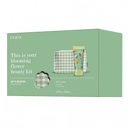 Pupa komplekt Let's Bloom Secret Garden ihupiim 200UN + kosmeetikakott 1U