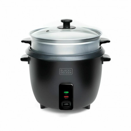 Rice Cooker Black & Decker BXRC1800E Black 1,8 L White Aluminium 700 W