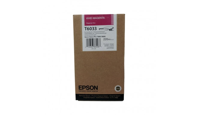 Originaalne Tindikassett Epson Stylus Pro 7880/9880 Fuksiinpunane Hõbedane