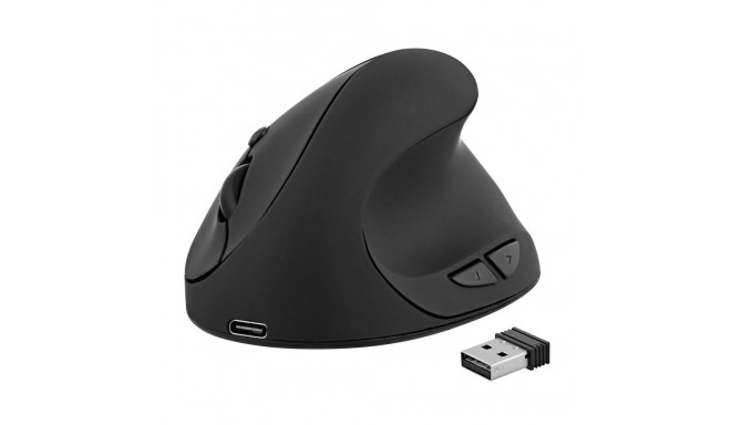 Ergonomic Optical Mouse T'NB Ergo Line Black 1600 dpi