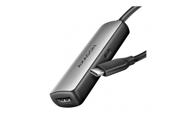 AXAGON RVC-HI8KPD USB-C - HDMI 2.1 adapter, 8K/60Hz, 4K/144Hz, HDR10+, PD 100W