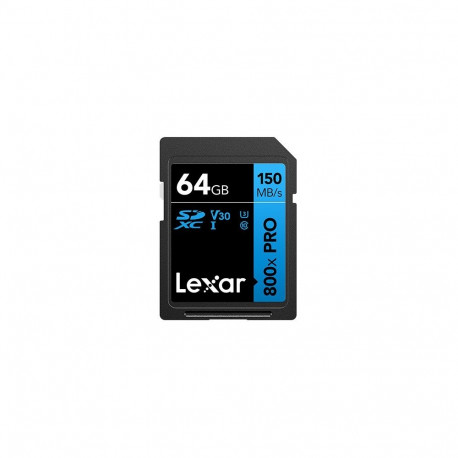 "CARD Lexar SDXC 800x Pro 64GB 150MB/s C10 V10 U1"