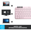"Logitech MX Keys Mini Minimalist Wireless Illuminated Keyboard - ROSE - CENTRAL (DE)"