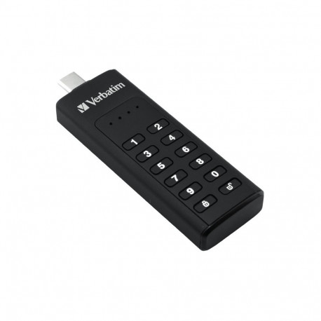 Verbatim USB-mälupulk STICK 64GB USB 3.1 Gen 1 klahvistikuga turvaline USB-C 49431