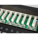 "Equip Patchpanel 24x RJ45 Cat5e 19"" FTP 1HE schwarz"