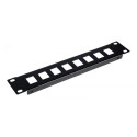 "Equip Patchpanel 10"" mit Keystone Montage 1U. schwarz"
