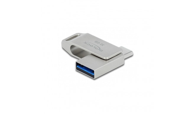 "STICK DELOCK USB 3.2 Gen 1 USB-C + Typ-A Speicherstick 32GB - Metallgehuse"