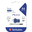 "STICK 64GB Verbatim 3.0 Store'n Go Dual Drive retail"
