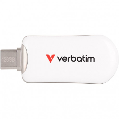"STICK Verbatim Plectra White 128GB USB-C Flash Drive 30229"