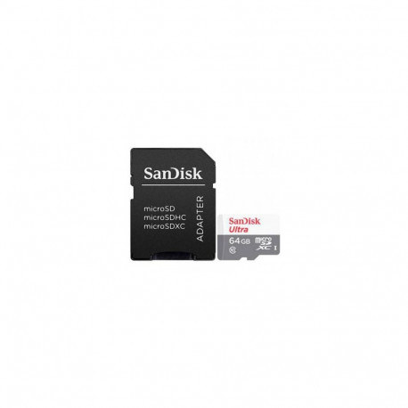 Sandisk microSD-kaart 64GB Ultra Class 10 koos adapteriga