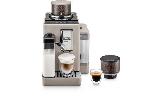 "DeLonghi Kaffeemaschine Rivelia beige"