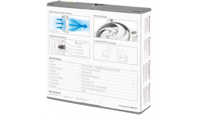 "ARCTIC Lüfter BioniX P140 (Grey/White)"
