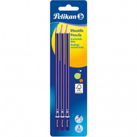 "Pelikan Bleistifte in 2B/B/HB 3er Blister"