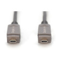 "DIGITUS HDMI AOC Hybrid Glasfaserkabel 4K abnehmbar 15m schw"