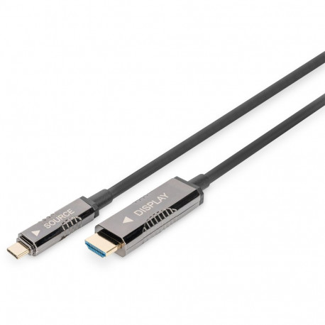 "DIGITUS 4K USB Typ - C auf HDMI AOC Adapterkabel, 15,0m"