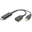 "DIGITUS 4K HDMI Adapter - HDMI auf DisplayPort 0.2m schwarz"