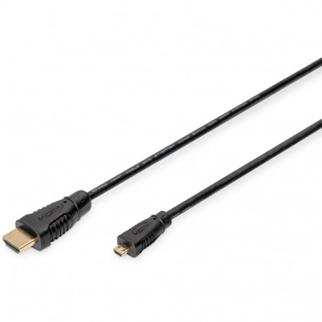"DIGITUS HDMI High Speed mit Ethernet Anschlusskabel, 1m, sw"