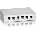 "Equip Aufputzdose 12x Keystone Jack weiß"