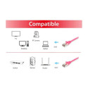 "Equip Patchkabel Cat6 S/FTP 2xRJ45 10.00m pink LSZH Polybeutel"