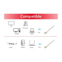 "Equip Patchkabel Cat6A S/FTP 2xRJ45 2.00m weiß Plat.LSZH Polybeutel"